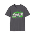 Crackem Green on dark background