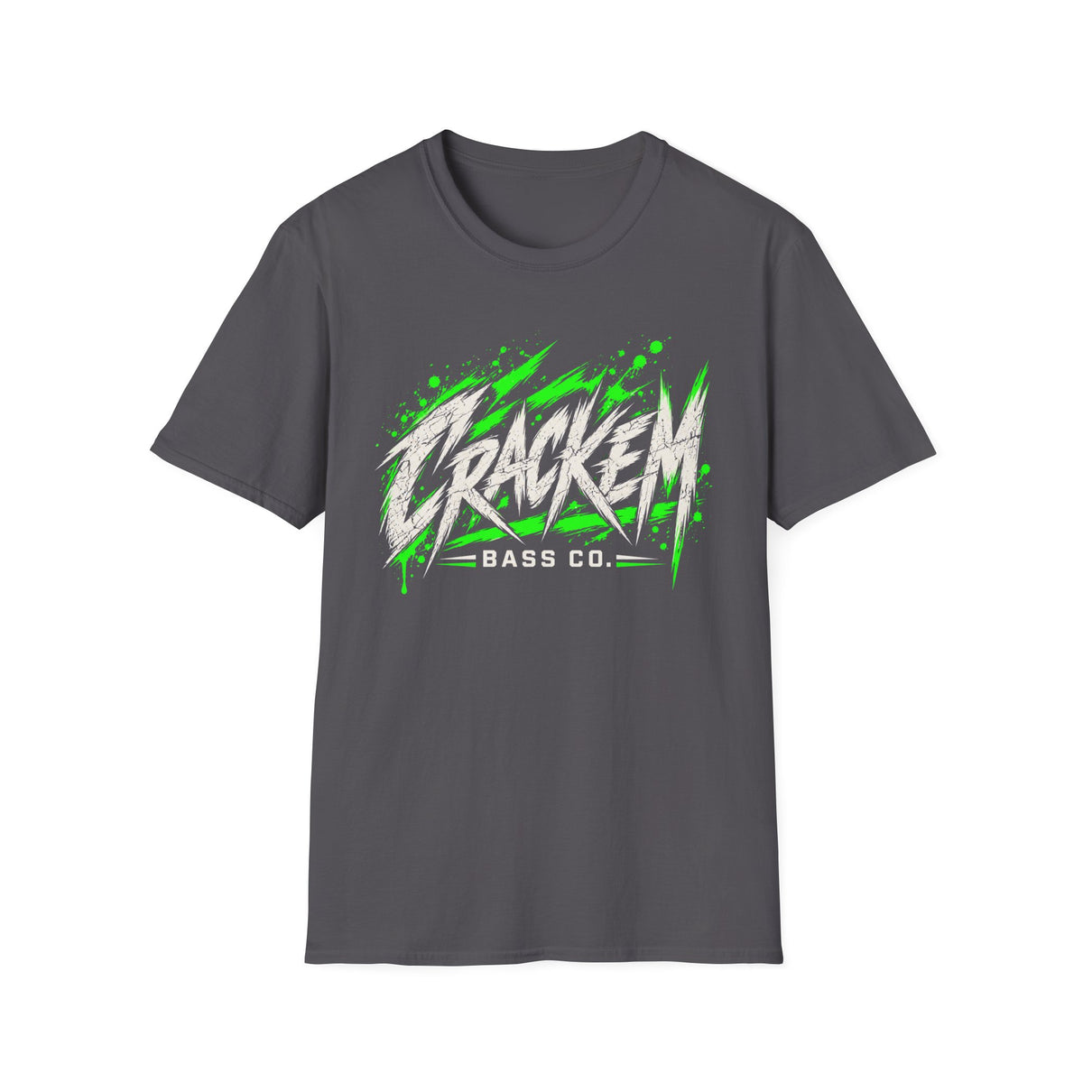 Crackem Green on dark background