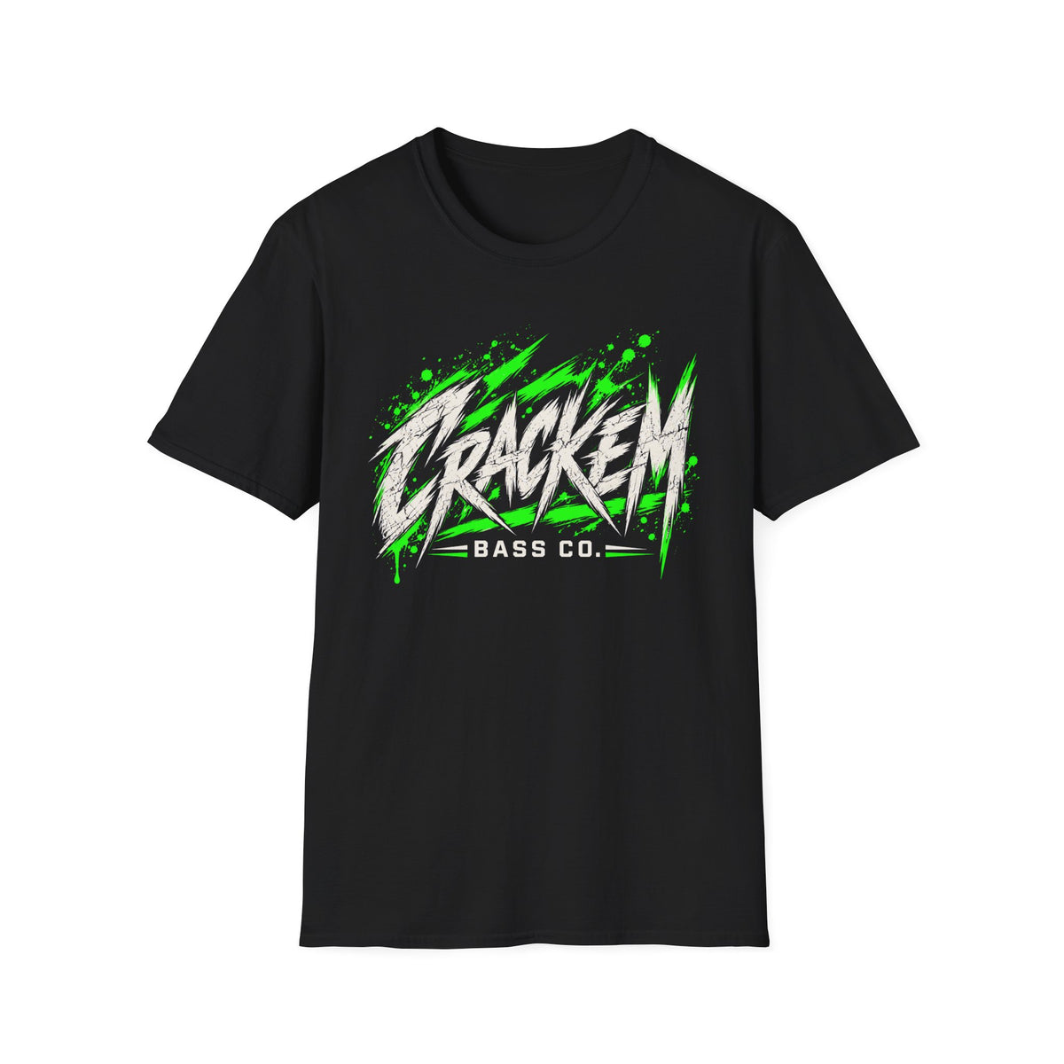 Crackem Green on dark background