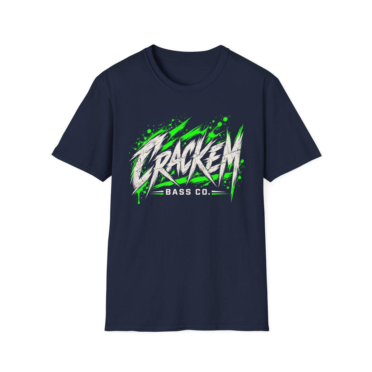 Crackem Green on dark background