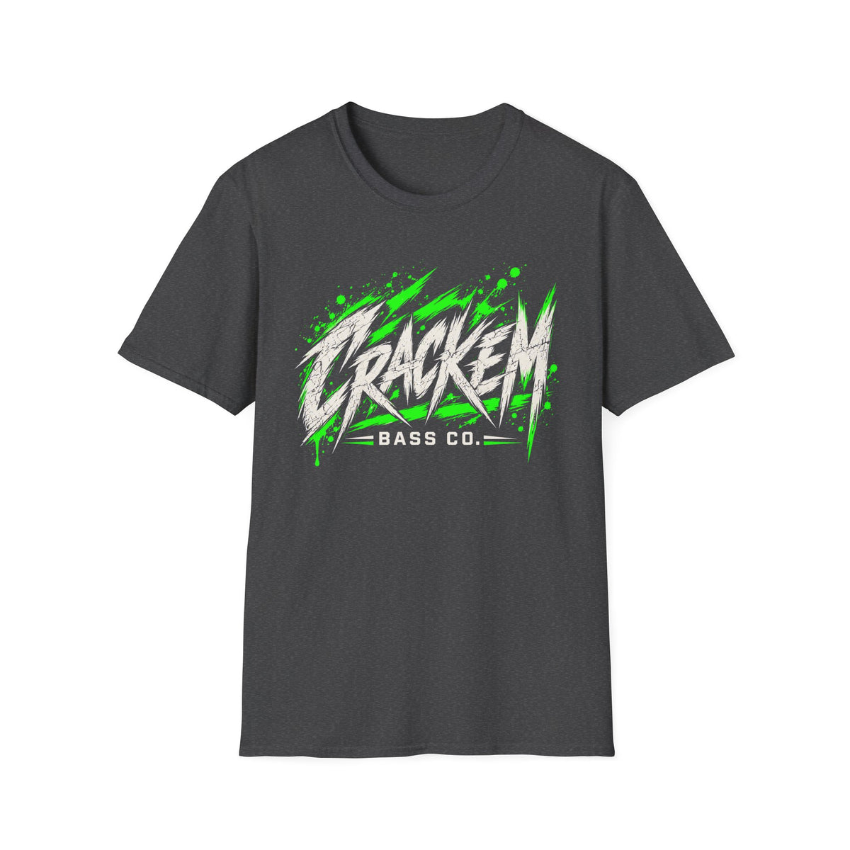 Crackem Green on dark background